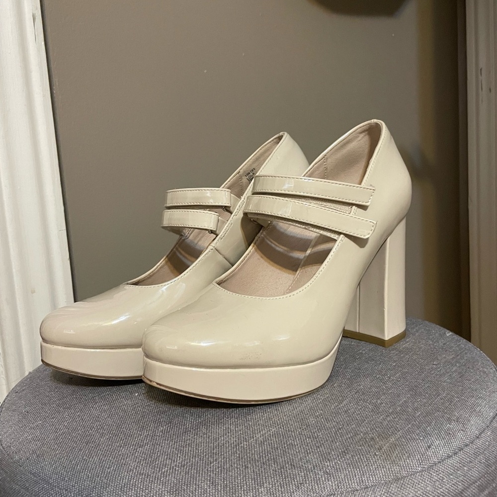 Limelight Cream Patent Heels